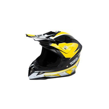 REVVI TORQI KIDS MOTOCROSS HELMET YELLOW