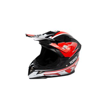 REVVI TORQI KIDS MOTOCROSS HELMET RED
