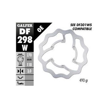 GALFER DF298W -Fixed Brake Disc - Front - 270x3mm - Yamaha (WR & YZ)