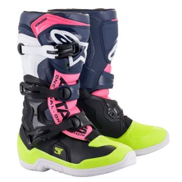 ALPINESTARS BOOT TECH 3S YTH BLK/BLU/PK FL