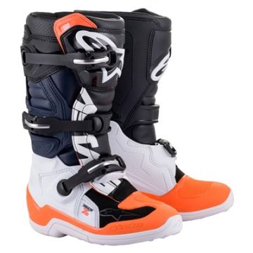 ALPINESTARS BOOT TECH 7S BLK/WHT/ORG FL 