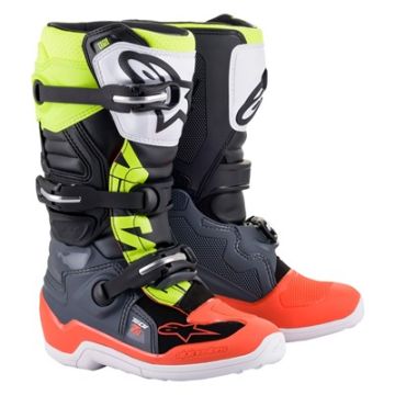 ALPINESTARS BOOT TECH 7S GRY/RED FL/YEL FL