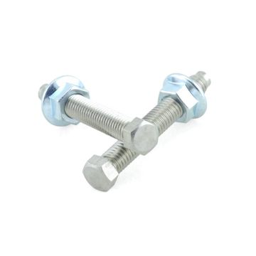 BOLT SWING ARM CHAIN ADJUSTERS NUT/BOLT M8 (STAINLESS STEEL, INCLUDES COPPER GREASE)