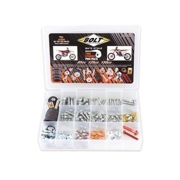 BOLT PRO PACK FASTENER KIT EURO STYLE 2T SX/EXC 85-150 02-19