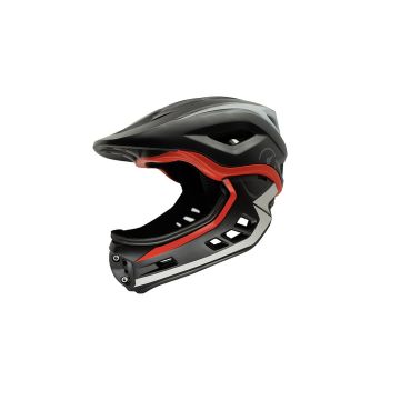 black Revvi Super Lightweight Kids Full Face Helmet 