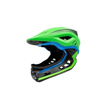 GREEN Revvi Super Lightweight Kids Full Face Helmet 