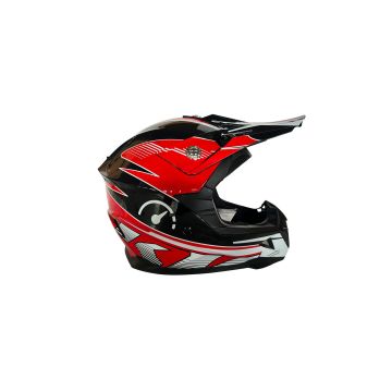 REVVI KIDS MOTOCROSS HELMET RED