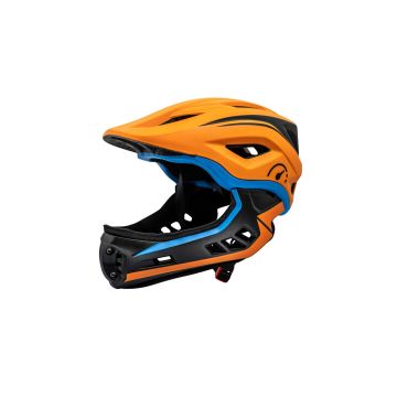 Revvi Super Lightweight Kids Full Face Helmet orange