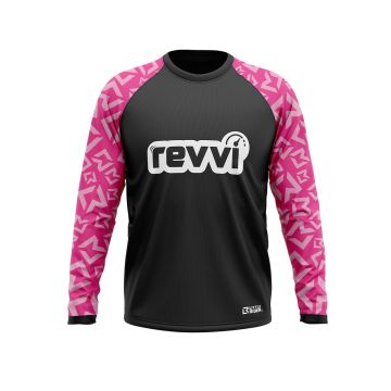 REVVI KIDS RIDING JERSEY PINK