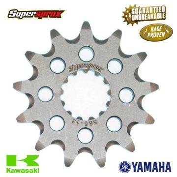 SUPERSPROX FRONT SPROCKET KAWASAKI/YAMAHA KX/YZ250 99-22, YZ/YZF/WRF 400/426/450 99-22