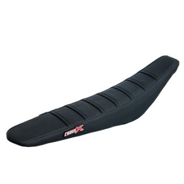 CROSS X SEAT COVER STRIPE SX85 18-ON BK/BK/BK