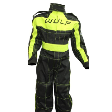 WULFSPORT CUB RACING SUIT BLACK / FLO YELLOW