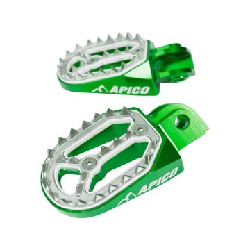 APICO FOOT PEG PRO-BITE KAWASAKI KX65 00-21, KX85 01-21 GREEN
