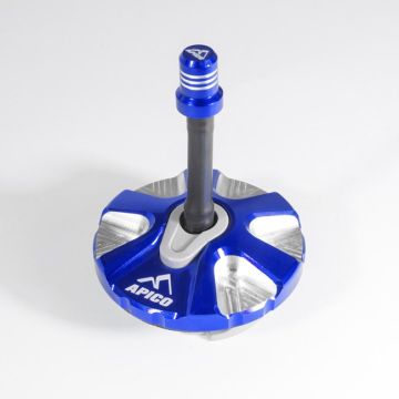 APICO ALLOY FUEL CAP KTM/HUSKY SX/SX-F 125-450 07-12, EXC/EXC-F125-500 08-20 1/4 TURN BLUE