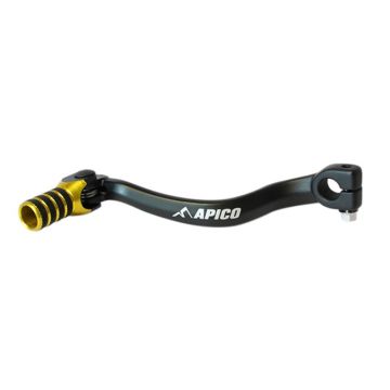 APICO GEAR PEDAL ELITE SUZUKI/KAWASAKI RM65 03-05, KX65 00-21 BLACK/YELLOW