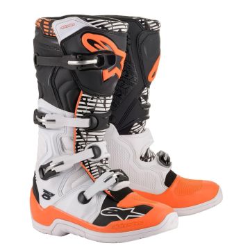 ALPINESTARS TECH 5 WHITE/BLACK/ORANGE FLUO
