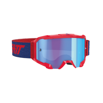 LEATT VELOCITY 4.5 GOGGLE RED - BLUE LENS