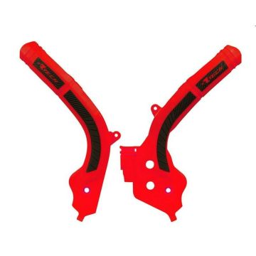 Rtech Frame Protectors (Red/Black) Gas Gas MC125/250/450 2021
