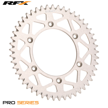 RFX Pro Series Elite Rear Sprocket SUZUKI RM125-250 92-08, RM-Z250 07-23, RM-Z450 05-23 SILVER