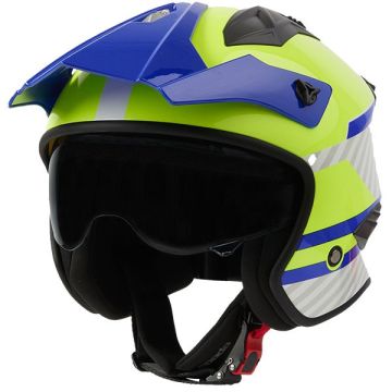 SPADA HELMET ROCK 06 PILOT BLUE/WHITE/FLUO