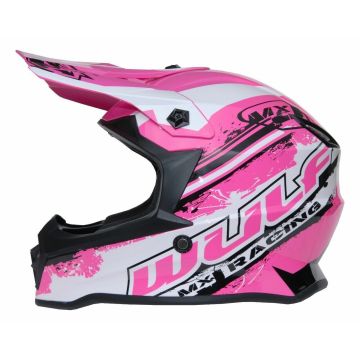 WULFSPORT YOUTH OFF ROAD PRO HELMET PINK