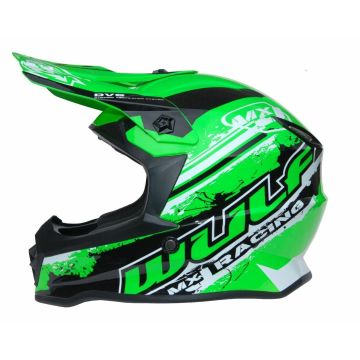WULFSPORT YOUTH OFF ROAD PRO HELMET GREEN