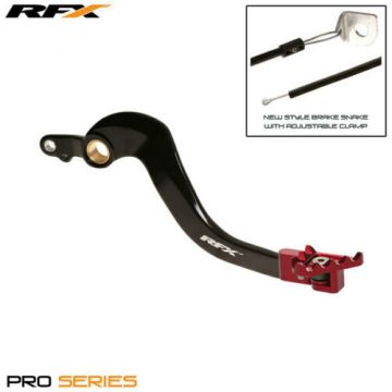 RFX PRO FT REAR BRAKE LEVER (BLACK/RED) HONDA CR250 02-07