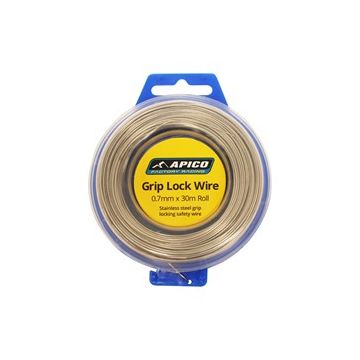 APICO GRIP LOCK WIRE - 0.7MM X 30M ROLL - BLUE CASING