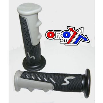 FIR GRIPS DUAL COMPOUND ATV/QUAD BLACK/GREY