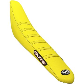 GUTS Ribbed VS seat cover Yellow w Yellow Ribs RMZ250 19-22 RMZ450 18-22