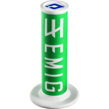 EMIG RACING LOCK-ON GRIP GREEN / WHITE 
