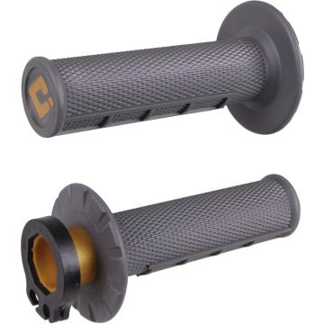 Half Waffle MX Lock-On Grip Set Graphite 