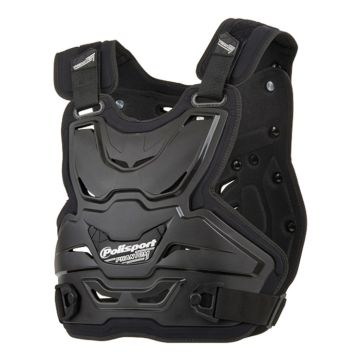 POLISPORT ARMOUR PHANTOM LIGHT BLACK CHEST PROTECTION 