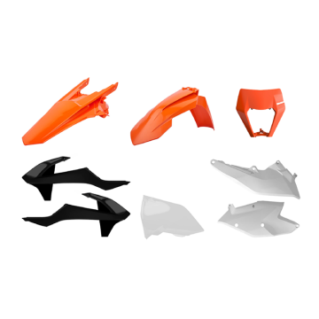POLISPORT BOX KIT ENDURO WITH HEADLIGHT MASK KTM EXC/EXC-F 17-19 ( OEM 18 )